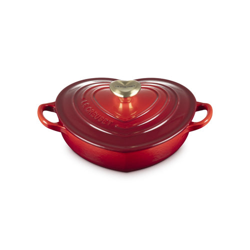 20 cm - Le Creuset Tradition Cuore Tegame Basso In Ghisa Vetrificata