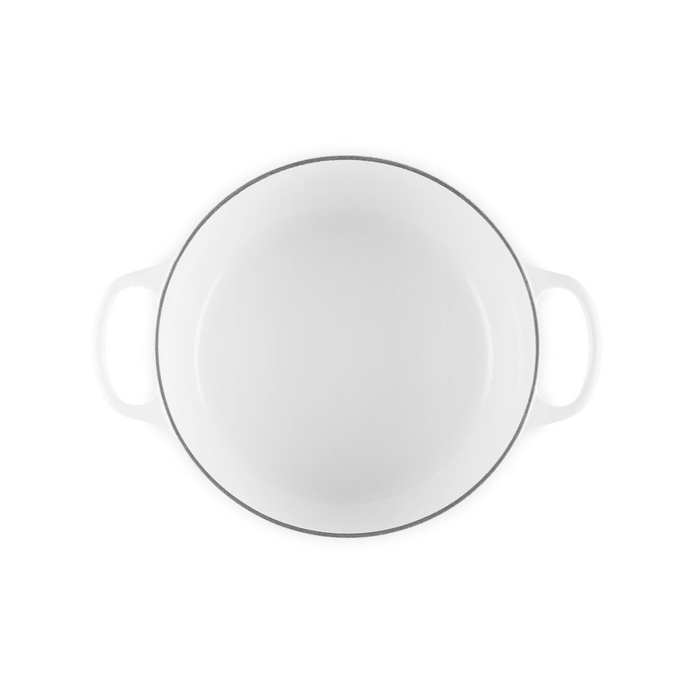 26 cm - Le Creuset Evolution Cocotte Rotonda Con Coperchio a Fiore In Ghisa Vetrificata