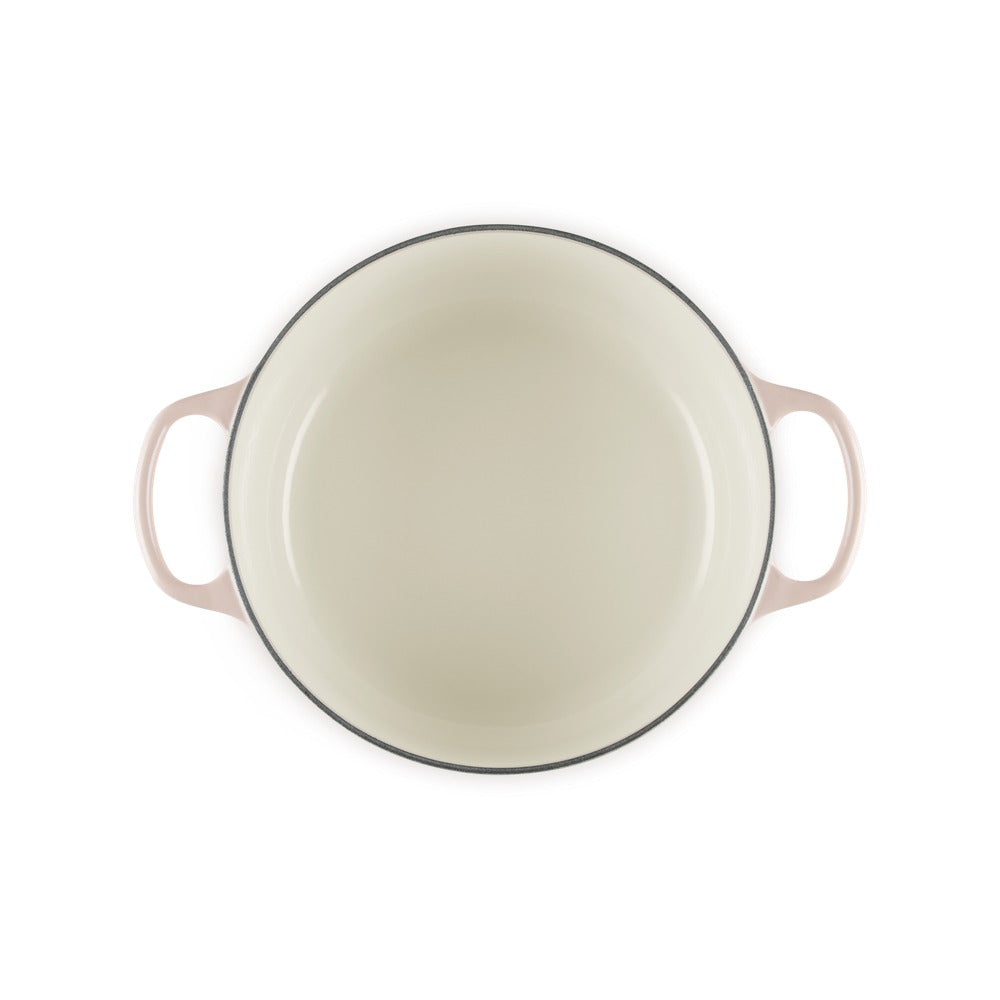 26 cm - Le Creuset Evolution Cocotte Rotonda Con Coperchio a Fiore In Ghisa Vetrificata