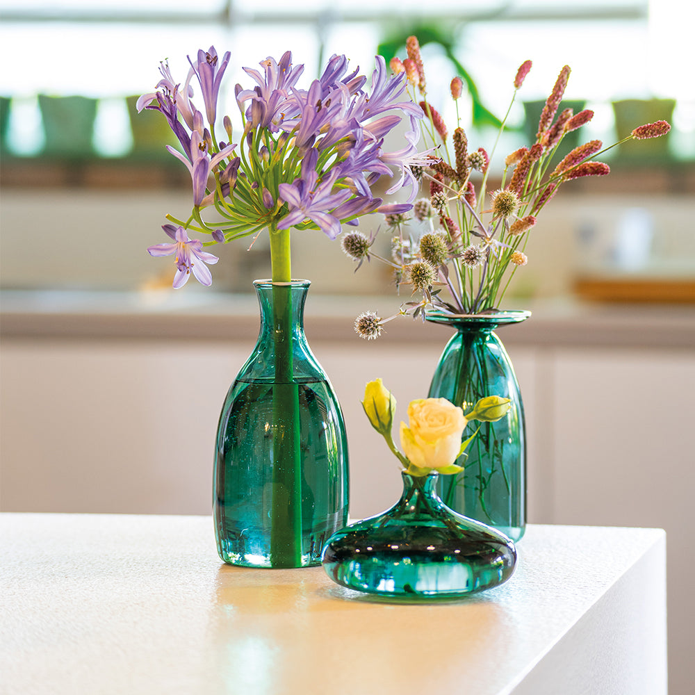 24 cm - Un Fiore Vaso Fiori In Vetro Borosilicato