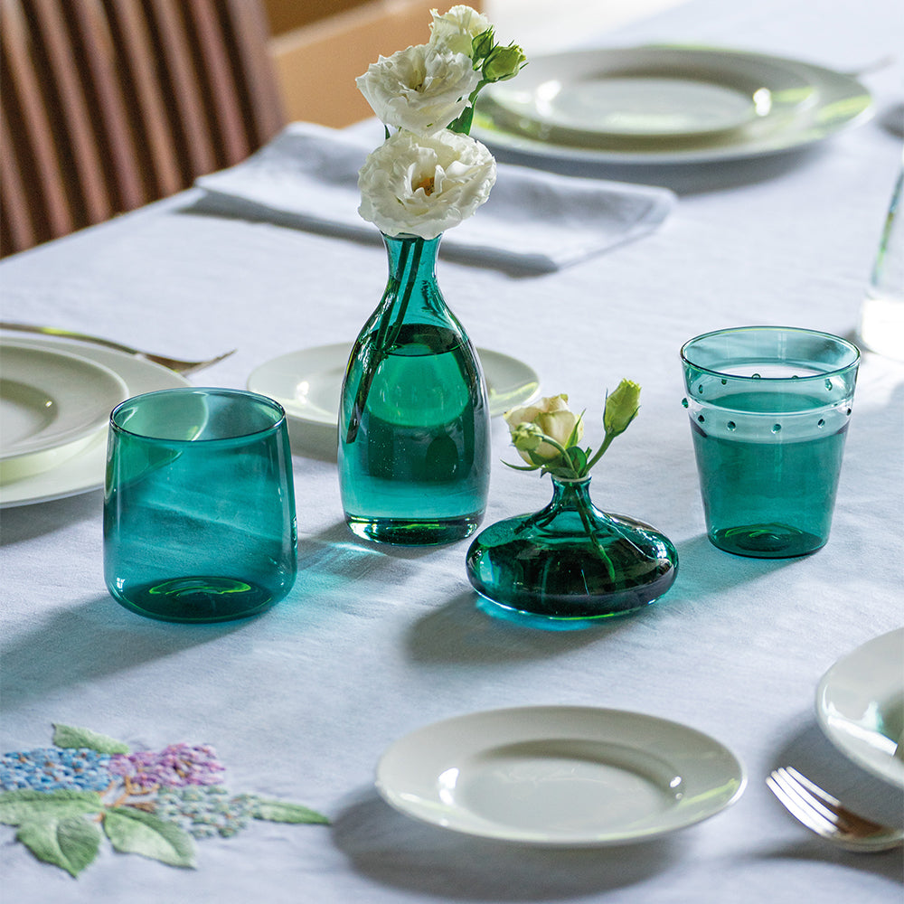 24 cm - Un Fiore Vaso Fiori In Vetro Borosilicato