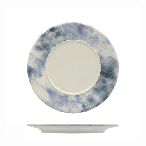 Mesa Ceramics Estoril Piatto Piano Con Falda Decorato In Gres porcellanato Set 6 Pz