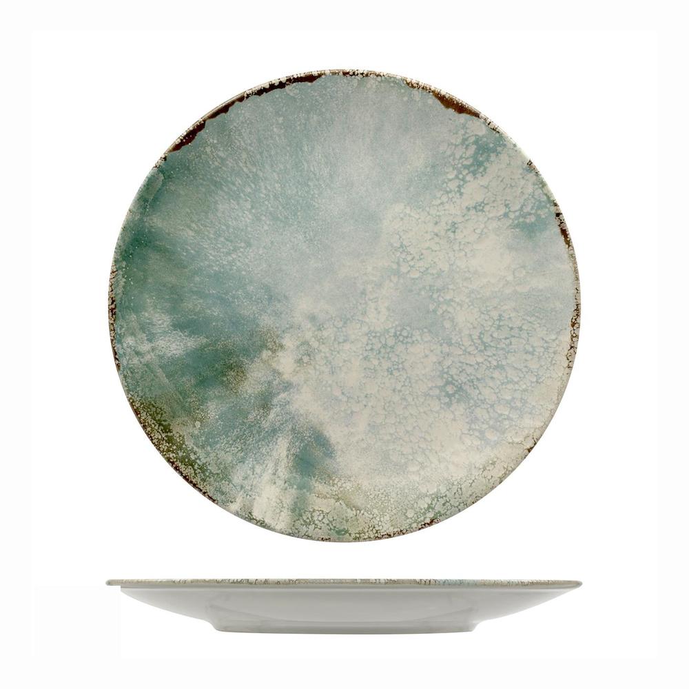 Mesa Ceramics Matcha Piatto Piano Coupe Decorato In Gres porcellanato Set 6 Pz