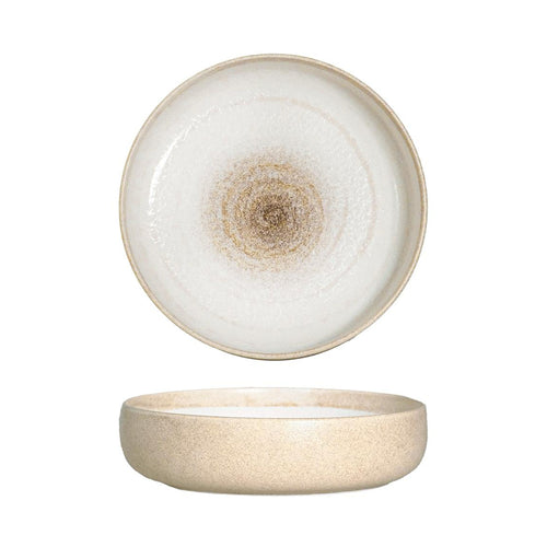 20 cm - Gemscape Sabbia Piatto Fondo Bordo Alto In Porcellana Set 3 Pz