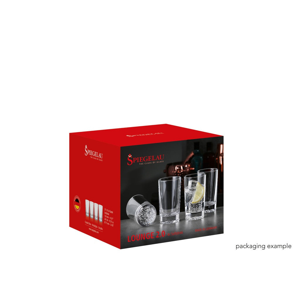 24.7 cl - Spiegelau Lounge 2.0 Bicchiere Bibita In Vetro Cristallino - Set 4 Pz