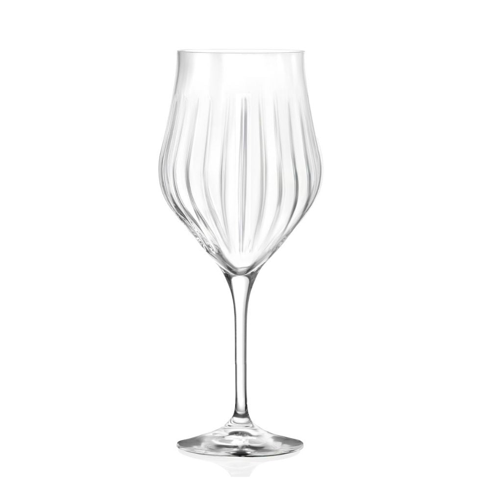 45 cl - RCR Cristalleria Italiana Timeless Calice Vino Bianco Vetro Set 6 Pz