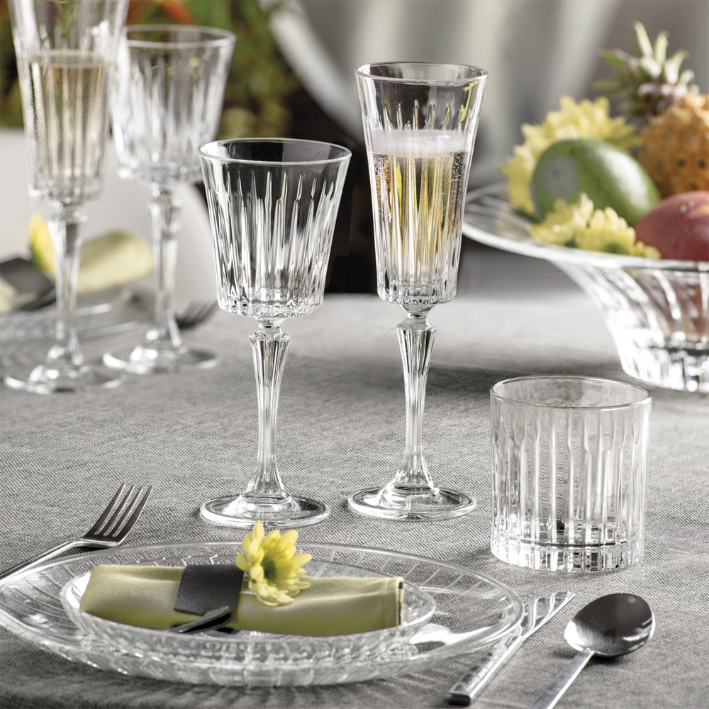 26 cl - RCR Cristalleria Italiana Timeless Coppa Dessert In Vetro Cristallino Luxion Set 6 Pz