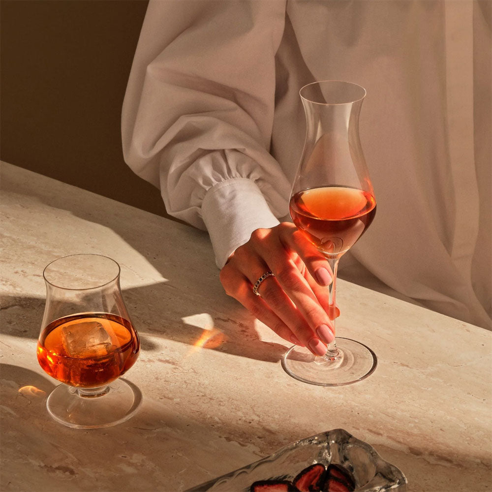 20.5 cl - Nude Islands Calici Whisky - In Vetro - Set 2 Pz
