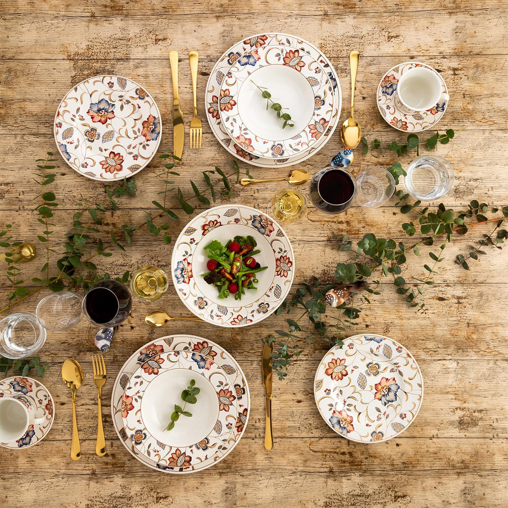 Churchill Jacobean Servizio Piatti In Terra Cotta Set 18 Pz