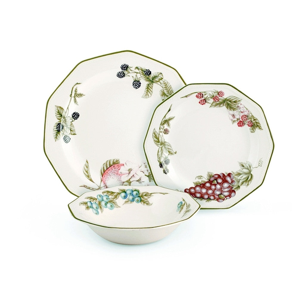 Churchill Victorian Orchard James Sadler & Sons Servizio Piatti In Terracotta - Set 18 Pz