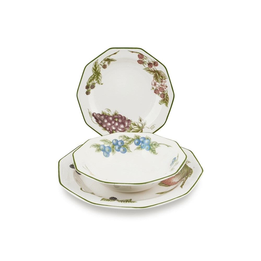 Churchill Victorian Orchard James Sadler & Sons Servizio Piatti In Terracotta - Set 18 Pz