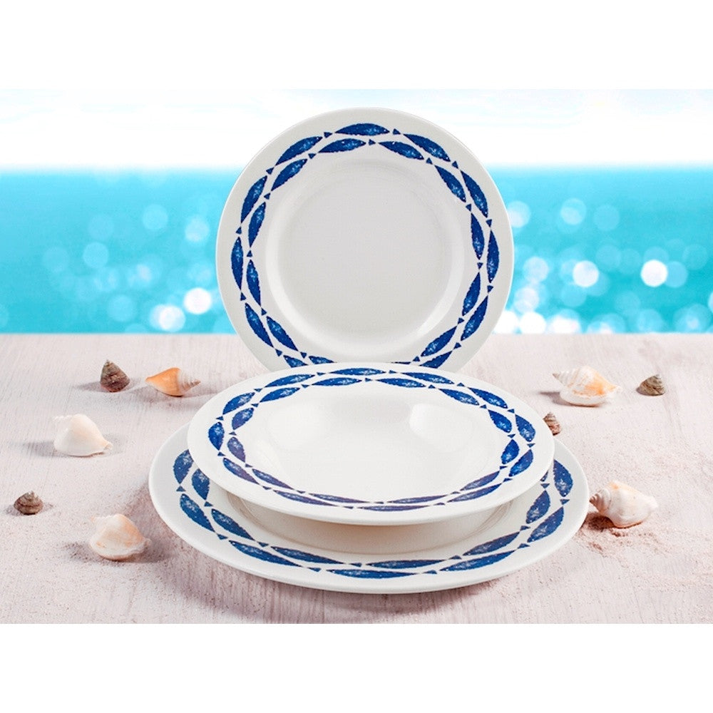 Churchill Sealife James Sadler & Sons Servizio Piatti In Terracotta - Set 18 Pz