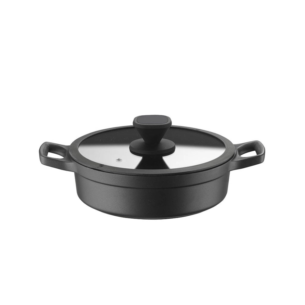 Pintinox Pro Casseruola Bassa Con Coperchio In Alluminio Antiaderente