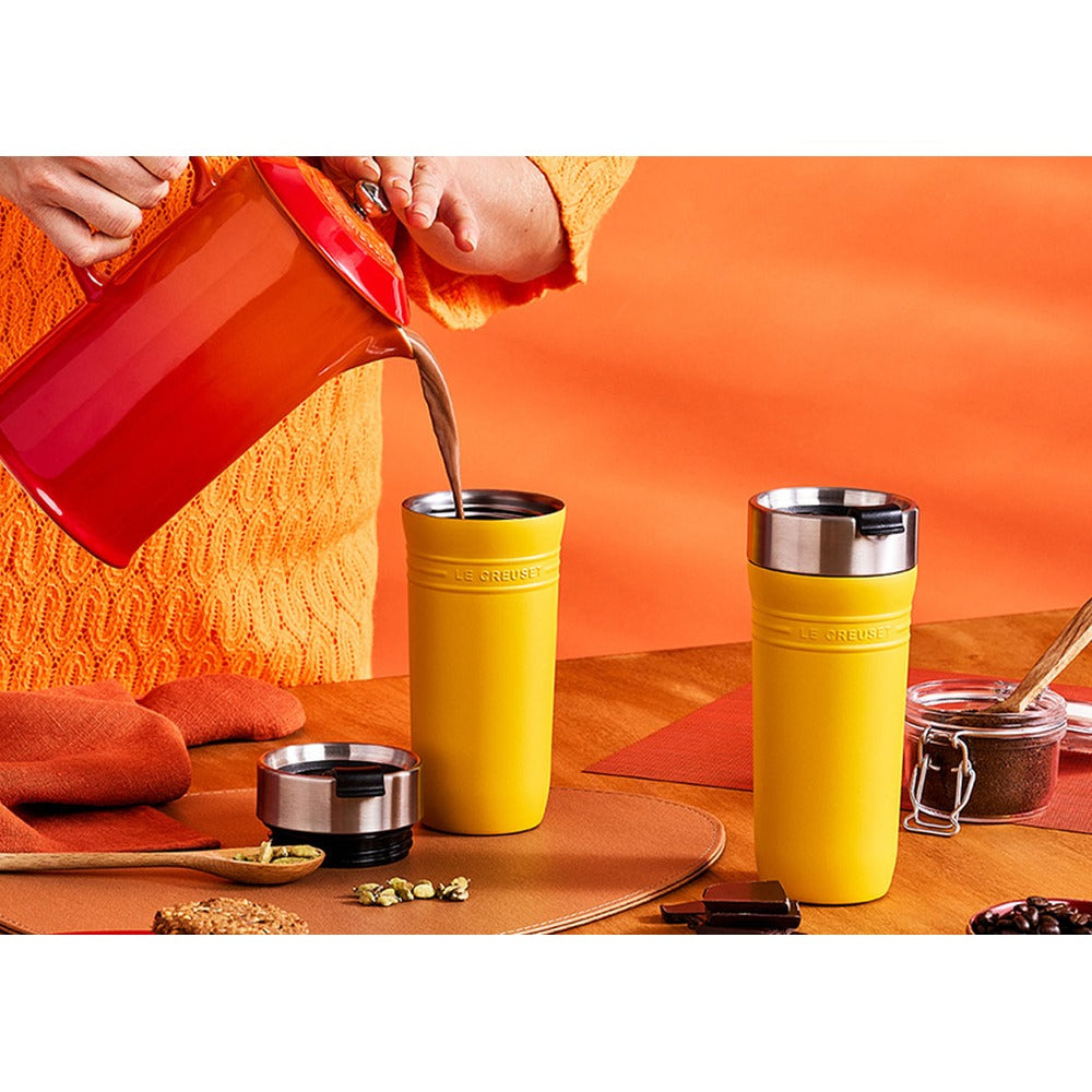35 cl - Le Creuset On The Go Tazza Mug Da Viaggio In Acciaio Inox