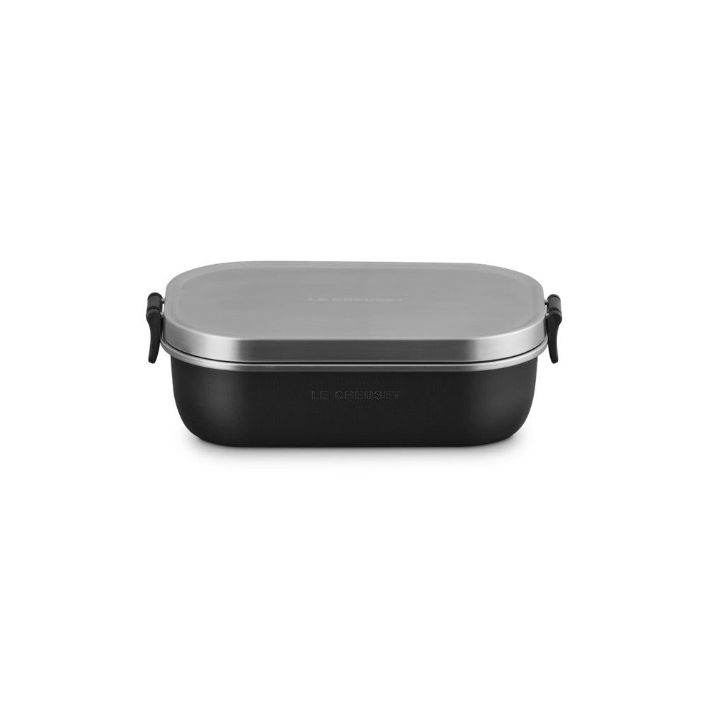 90 cl - Le Creuset On The Go Lunch Box Contenitore Per Alimenti Rettangolare In Acciaio Inox