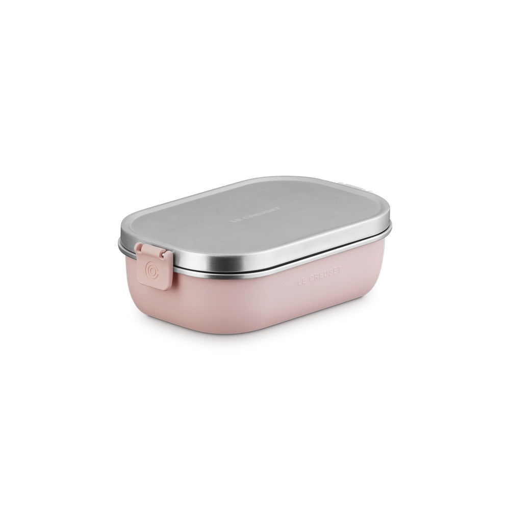 90 cl - Le Creuset On The Go Lunch Box Contenitore Per Alimenti Rettangolare In Acciaio Inox