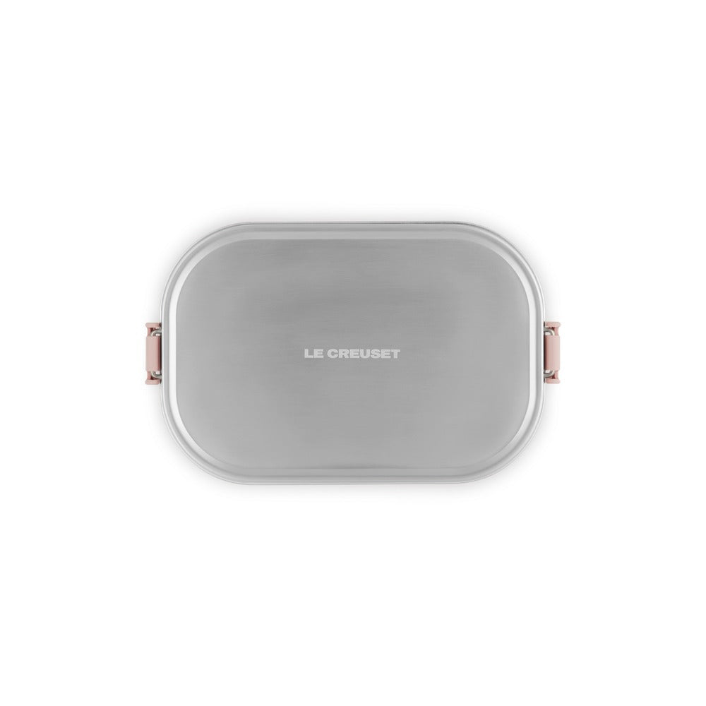 90 cl - Le Creuset On The Go Lunch Box Contenitore Per Alimenti Rettangolare In Acciaio Inox