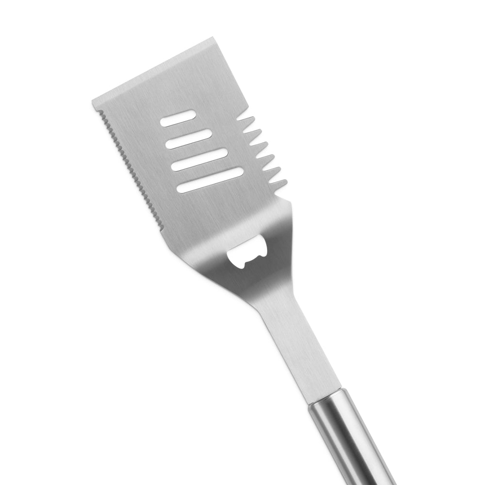 45 cm - Le Creuset BBQ Outdoor Spatola Piatta In Acciaio Inox