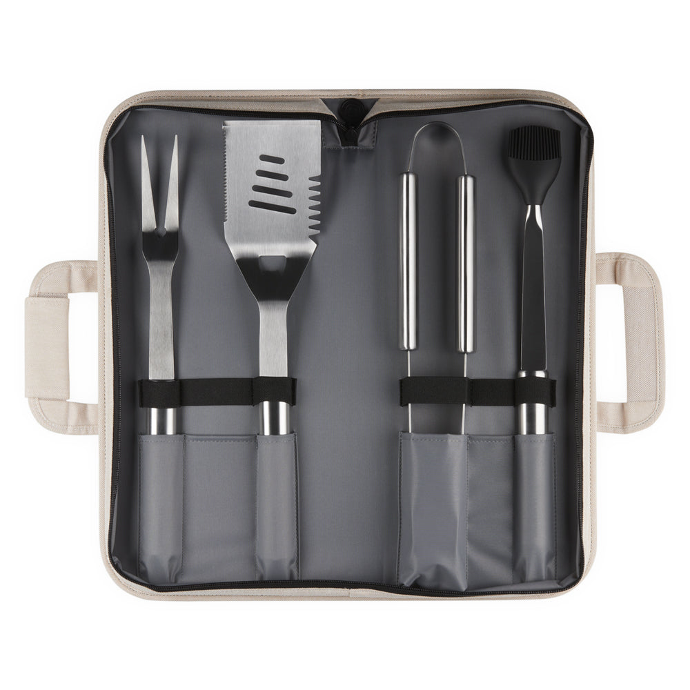 Le Creuset BBQ Outdoor Set Accessori da Cucina Con Carry Bag In Acciaio Inox