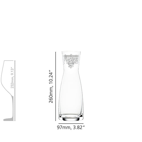 1 Lt - Spiegelau Arabesque Caraffa In Vetro Cristallino