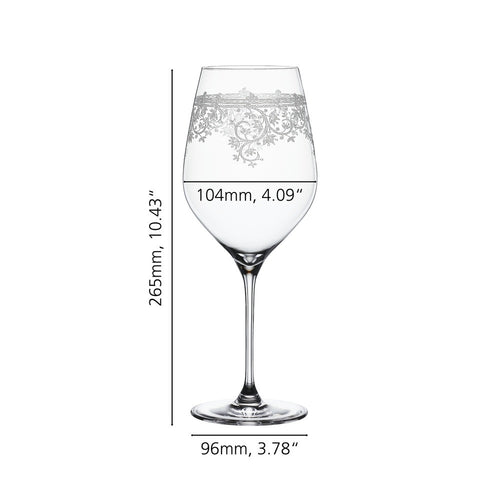 81 cl - Spiegelau Arabesque Calice Vino Rosso Bordeaux In Vetro Cristallino - Set 2 Pz