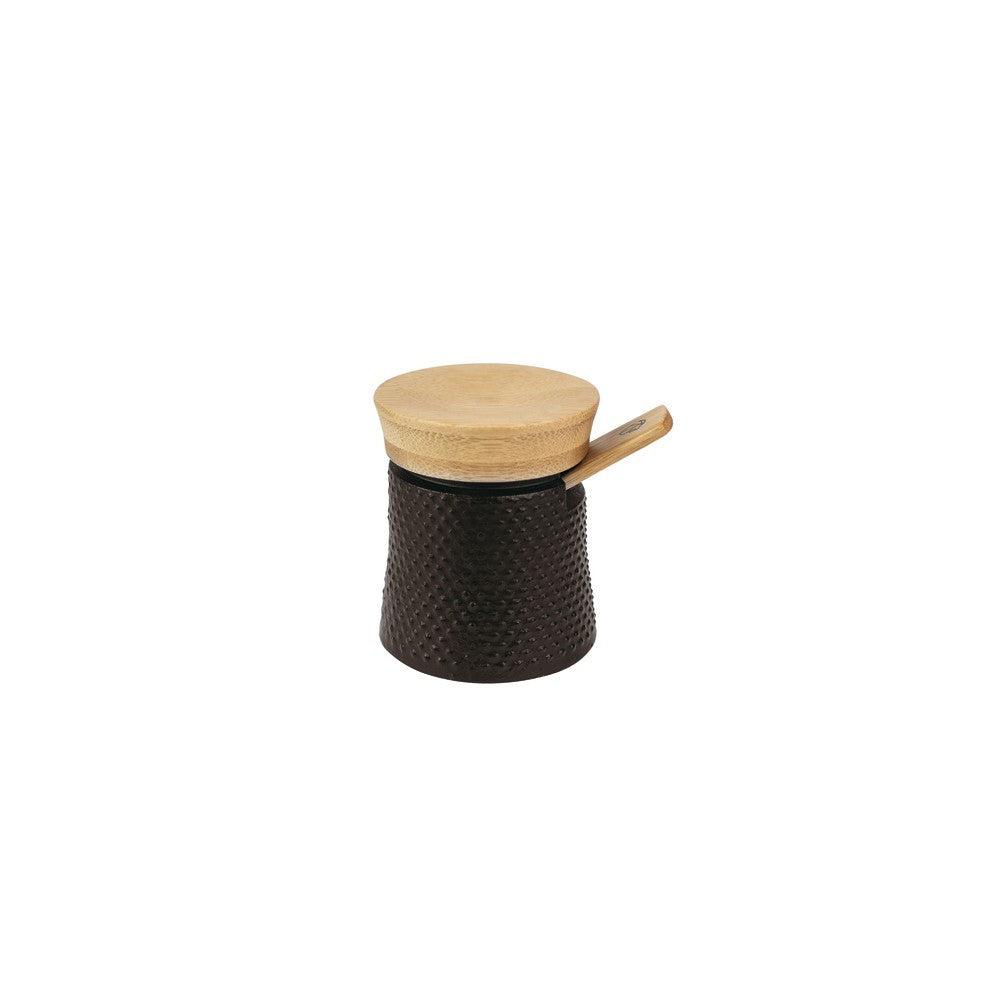 7 cm - Peugeot Bali Fonte Contenitore In Ghisa smaltata e Legno