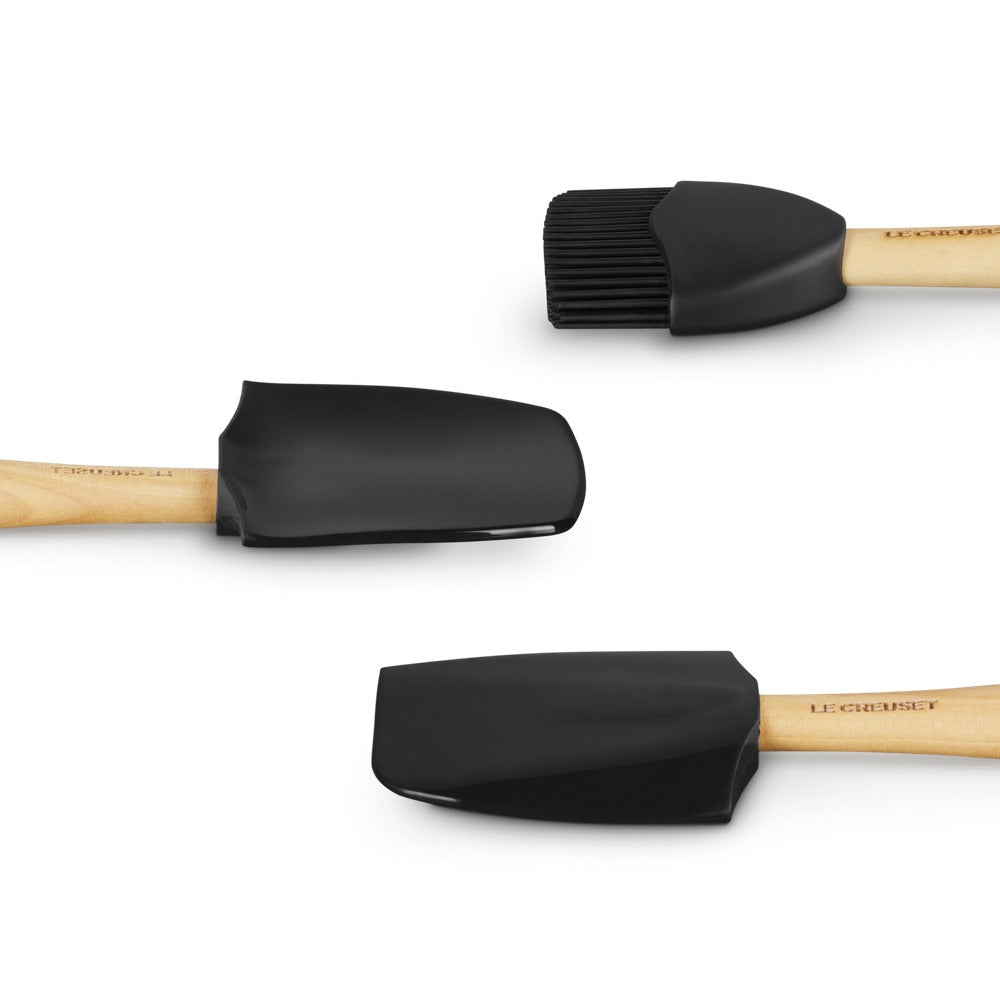 28 cm - Le Creuset Craft Spatola Cucina In Silicone Set 3 Pz