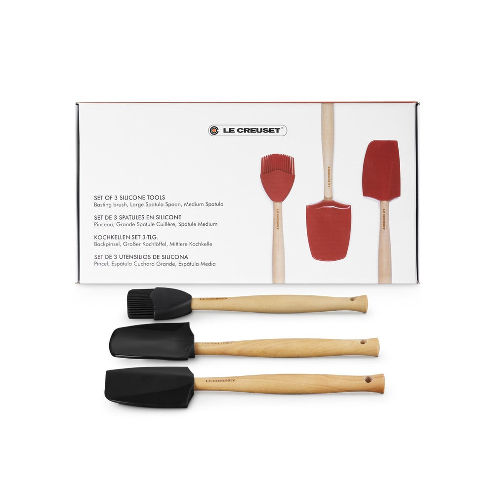 28 cm - Le Creuset Craft Spatola Cucina In Silicone Set 3 Pz