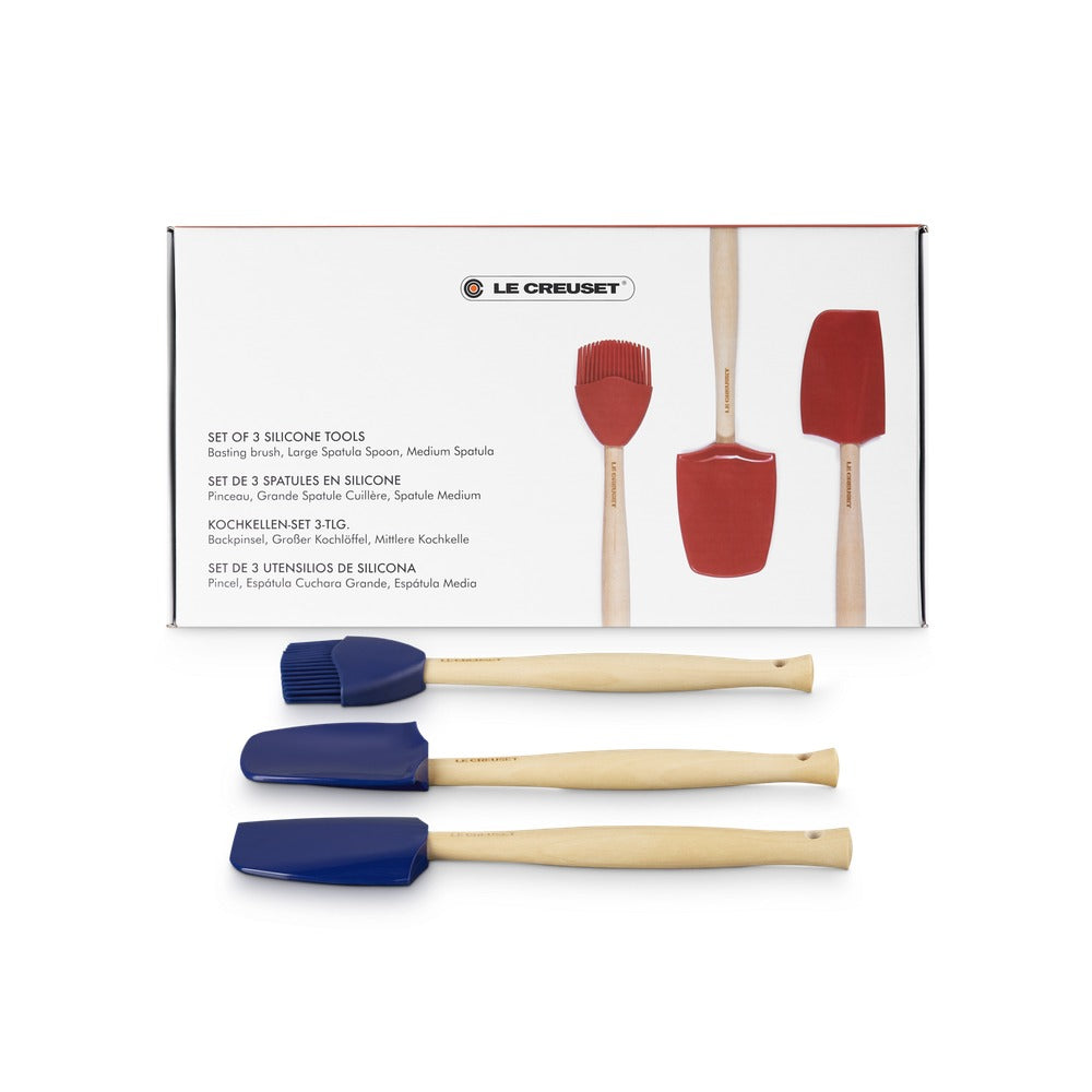 28 cm - Le Creuset Craft Spatola Cucina In Silicone Set 3 Pz