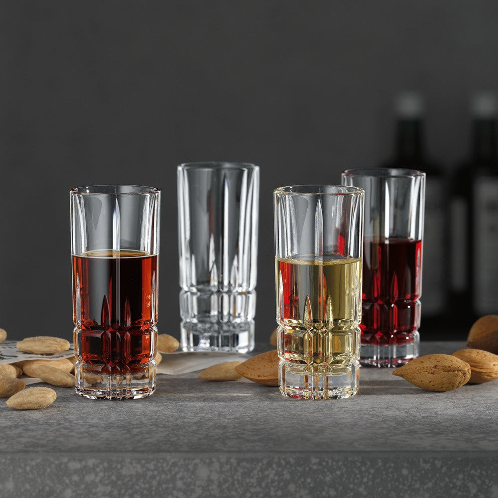 5.2 cl - Spiegelau Perfect Serve Collection Bicchiere Shot In Vetro Cristallino - Set 4 Pz