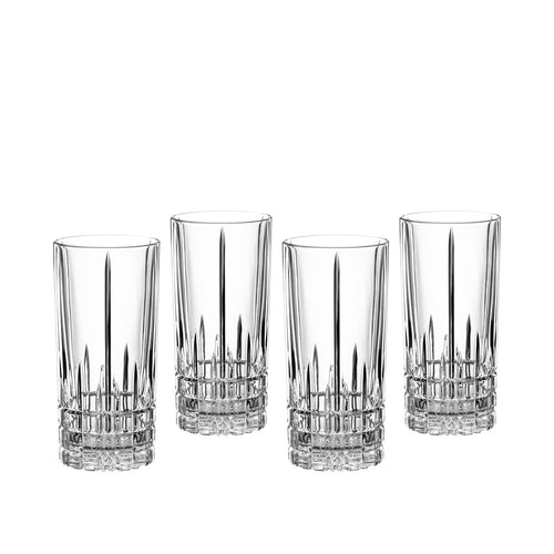 35 cl - Spiegelau Perfect Serve Collection Bicchiere Cocktail Long Drink In Vetro Cristallino - Set 4 Pz