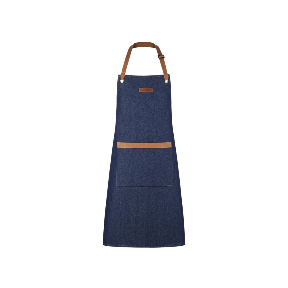 89x79 cm - Le Creuset Denim Grembiule Chef In Denim
