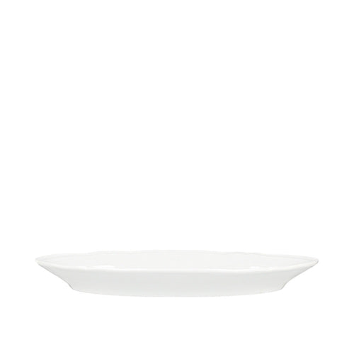 36 cm - H&H New Alba Piatto Presentazione Ovale In Porcellana - Set 6 Pz