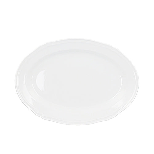 36 cm - H&H New Alba Piatto Presentazione Ovale In Porcellana - Set 6 Pz