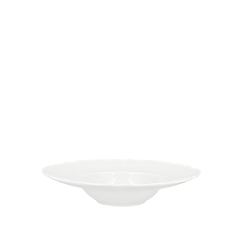 28 cm - H&H New Alba Piatto Fondo In Porcellana - Set 6 Pz