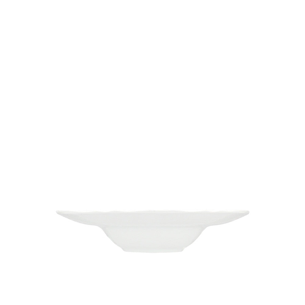 28 cm - H&H New Alba Piatto Fondo In Porcellana - Set 6 Pz