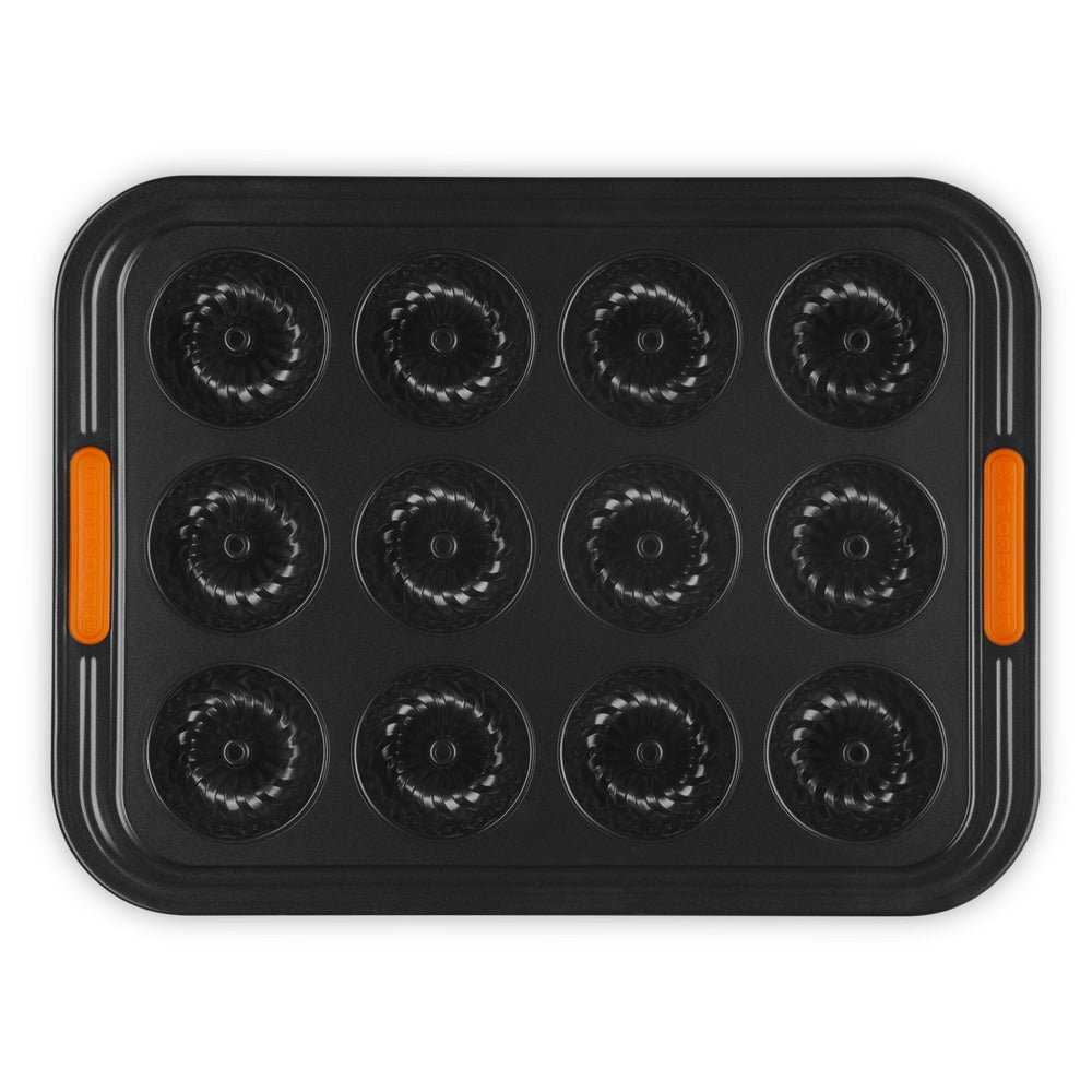 12 Forme - Le Creuset Forme Speciali Stampo Mini Ciambelle Antiaderente In Acciaio al Carbonio