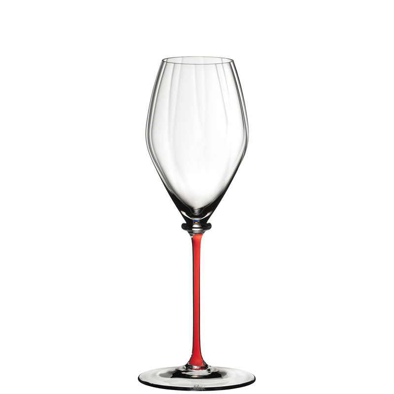 37.5 cl - Fatto A Mano Champagne Flute Colored Stem in Glass