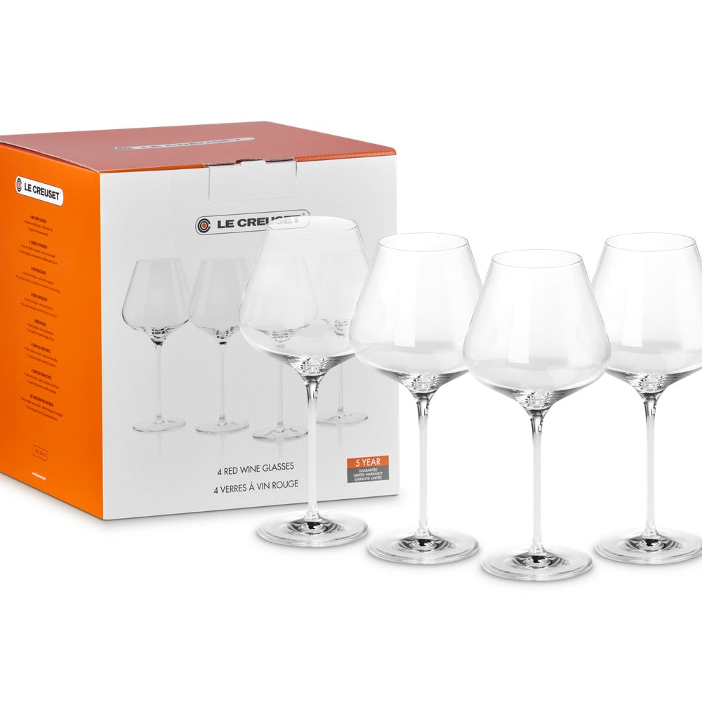 Le Creuset Calice Vino Rosso Borgogna In Vetro Set 4 Pz