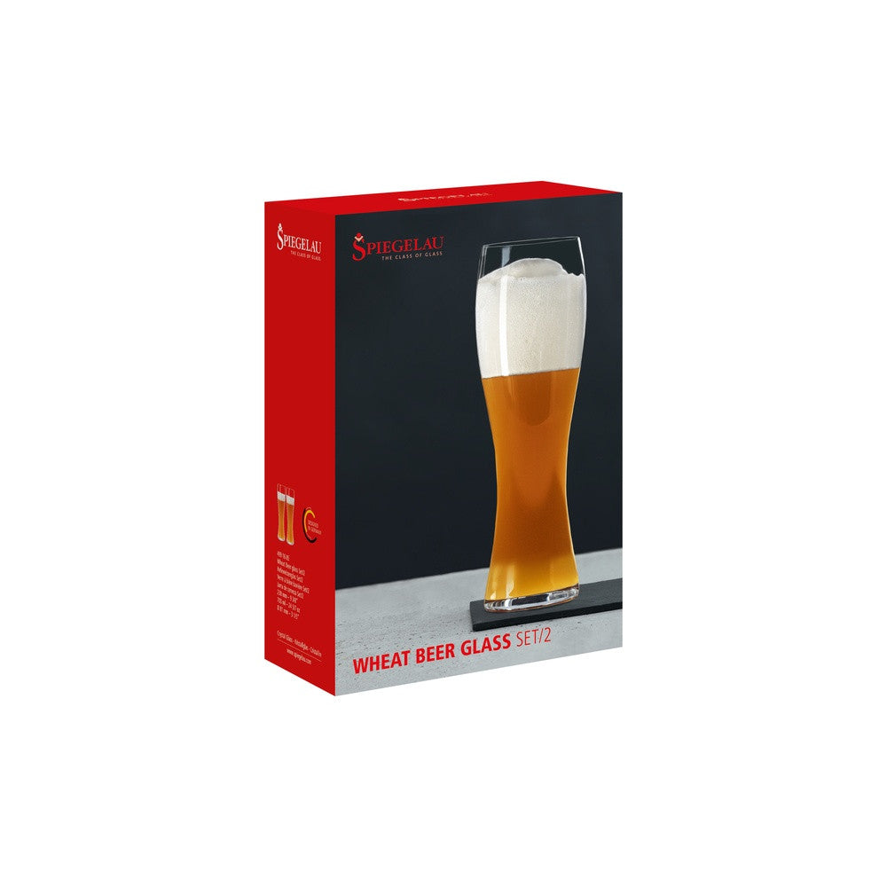 70 cl - Spiegelau Beer Classics Wheat Bicchiere Birra In Vetro Cristallino - Set 2 Pz