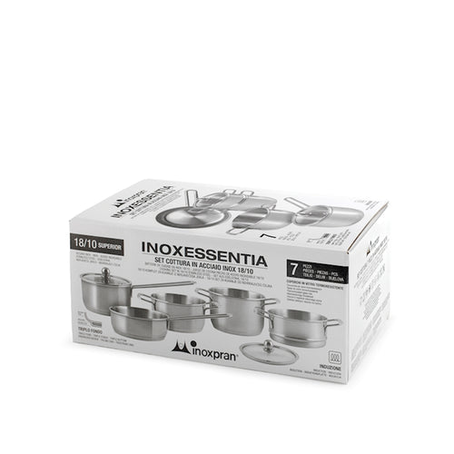 H&H Inoxicon Batteria Pentole Set 8 Pz