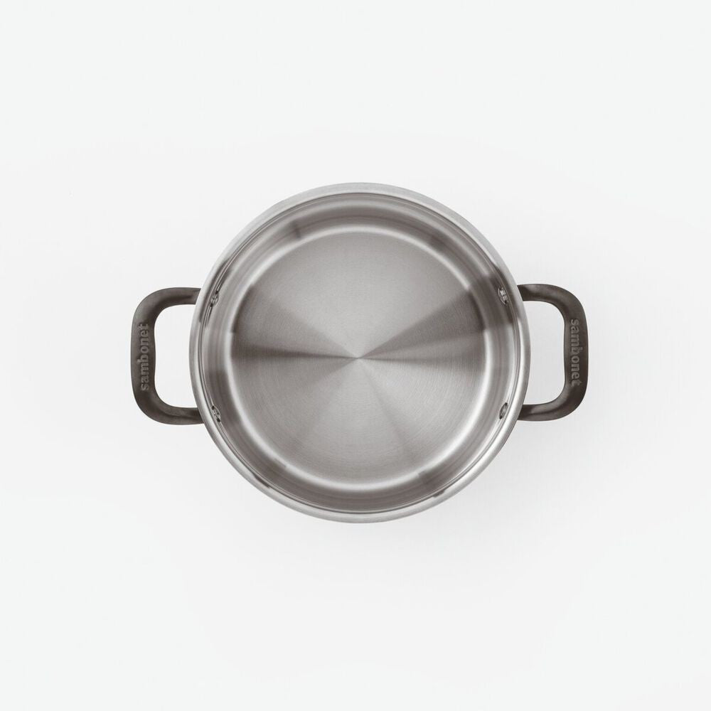 Sambonet Home Chef Pentola Alta Con Coperchio In Acciaio Inox