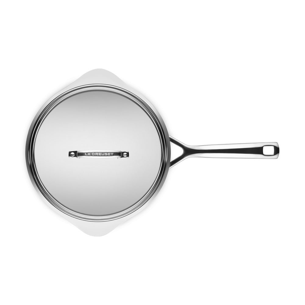 24 cm - Le Creuset Essential Padella Alta Dello Chef Antiaderente Con Doppio Becco In Alluminio