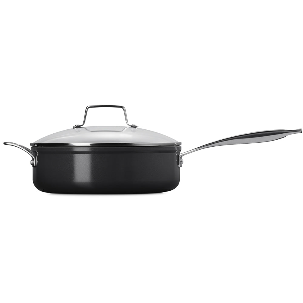 26 cm - Le Creuset Essential Padella Sautè con Coperchio Antiaderente Con Rivestimento In Ceramica In Acciaio Inox