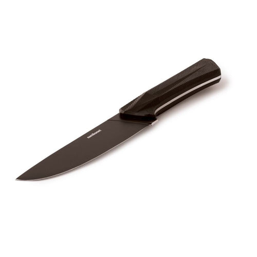 16 cm - Sambonet Black Edge Coltello Cucina In Acciaio Inox Manico In Nylon