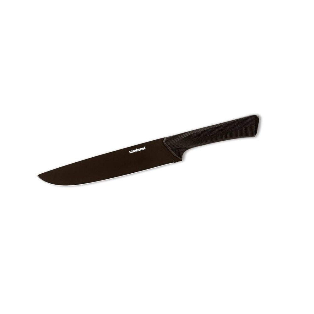 Sambonet Black Edge Professional Set Coltelli Cucina In Acciaio Inox Manico In Nylon - Set 3 Pz
