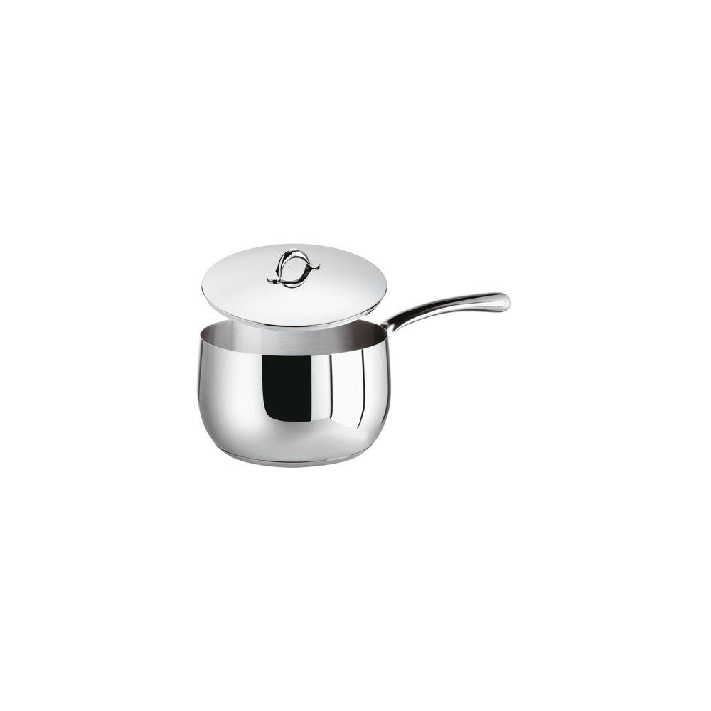 Sambonet Kikka Casseruola Alta Con Coperchio In Acciaio Inox Con Manico Lungo