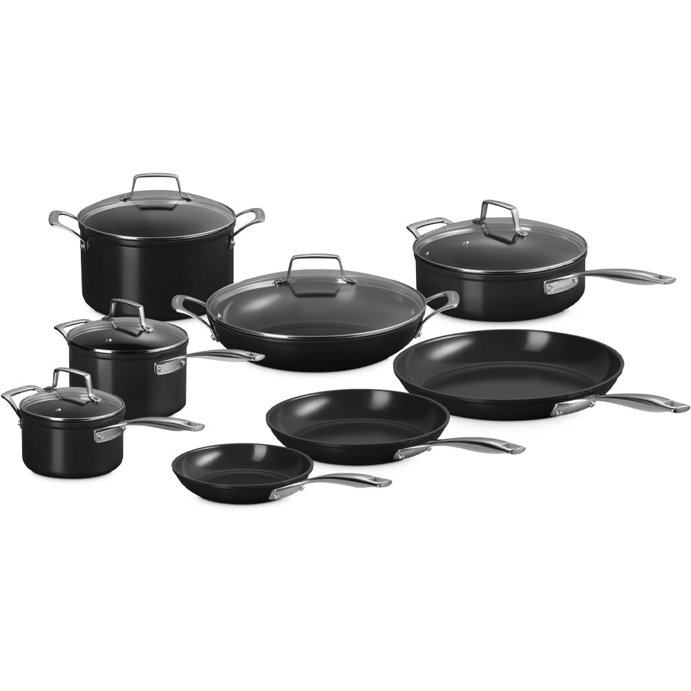 Le Creuset Essential Set Pentole e Padelle Antiaderenti Con Rivestimento In Ceramica Set 8 Pz