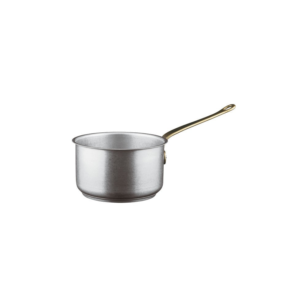 Sambonet 1965 Vintage Casseruola Alta In Acciaio Inox Con Manico In Ottone