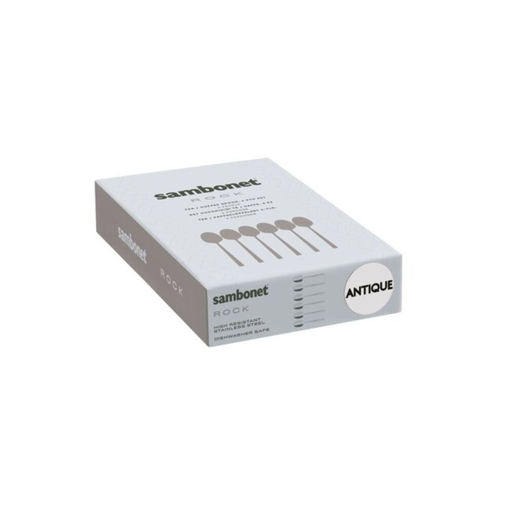 Sambonet Rock Cucchiaini Tè In Acciaio Inox - Set 6 Pz